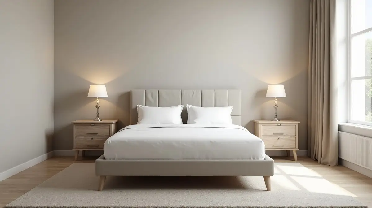 optimal platzierte bett an einer soliden wand f r ein harmonisches raumgef hl